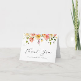 Blossom and Honey Thank You  Note Card Dankeskarte