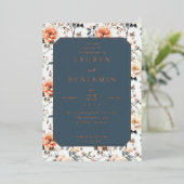 Blossom and Vow Wedding Folieneinladung (Stehend vorne)