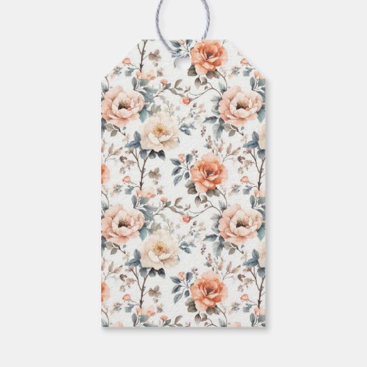 Blossom and Vow Wedding Geschenkanhänger (Rückseite)