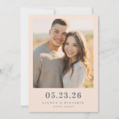 Blossom and Vow Wedding Save The Date (Vorderseite)