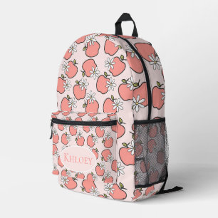 Blossom & Apple Pink School Bedruckter Rucksack