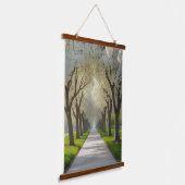 "Blossom Archway - Blume Baumstollenwall Wandteppich Mit Holzrahmen (Gewinkelt)