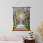 "Blossom Archway - Blume Baumstollenwall Wandteppich Mit Holzrahmen (Schlafzimmer)