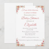 Blossom Baby Shower Invitation Einladung (Vorne/Hinten)