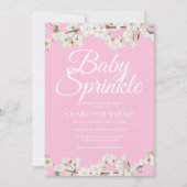 Blossom Baby Sprinkle / Dusche Einladung (Vorderseite)
