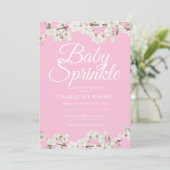 Blossom Baby Sprinkle / Dusche Einladung (Stehend Vorderseite)