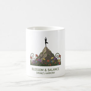 Blossom & Balance   Yoga Baumpose Frühlingsharmoni Kaffeetasse