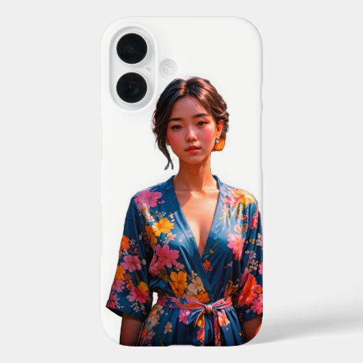 Blossom Beauty Kimono iPhone 16 Fall Case-Mate iPhone Hülle (Rückseite)