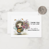Blossom Bee Buddy Danke Mitteilungskarte (Vorderseite/Rückseite Beispiel)