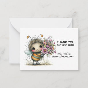 Blossom Bee Buddy Danke Mitteilungskarte