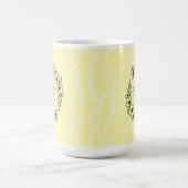 Blossom Bee Wreath Yellow Floral Kaffeetasse (Mittel)