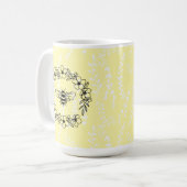 Blossom Bee Wreath Yellow Floral Kaffeetasse (Vorderseite Links)
