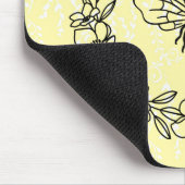 Blossom Beebenkrez Yellow Floral Mouse Pad Mousepad (Ecke)