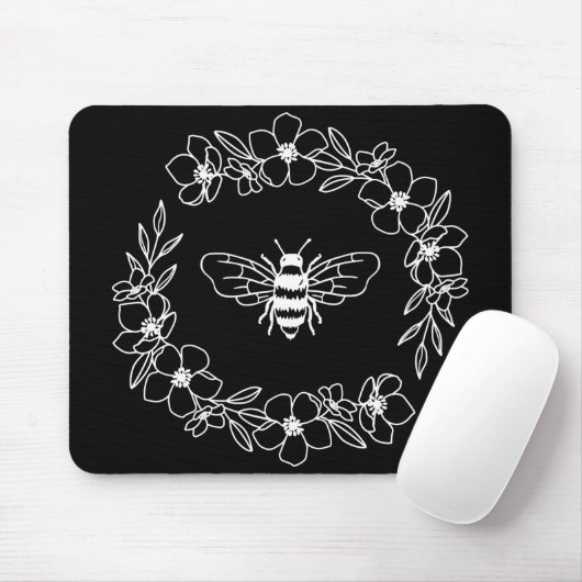 Blossom Beebreath in White Mouse Pad Mousepad (Mit Mouse)