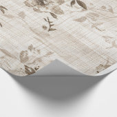 Blossom Beige Geschenkwrap Geschenkpapier (Ecke)