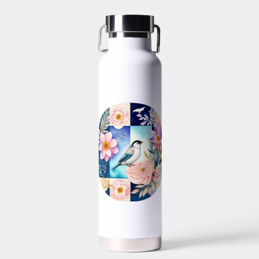 Blossom & Bird  Trinkflasche (Vorne)