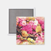 Blossom Birdies Magnet (Vorderseite/Rückseite)