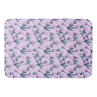 Blossom Bliss auf weich Lila Badematte