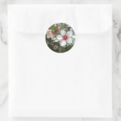 Blossom-Blume Runder Aufkleber (Tasche)