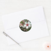 Blossom-Blume Runder Aufkleber (Umschlag)