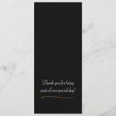 Blossom Blume Vignette Wedding Menu Card Menükarte (Rückseite)