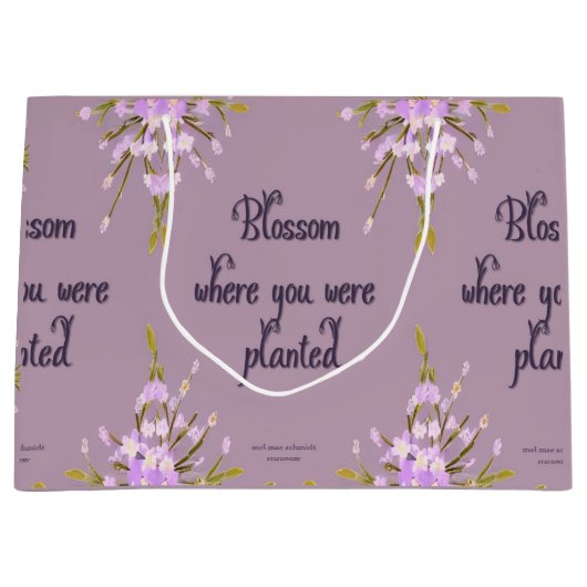 Blossom Blumen Mel Mae Schmidt Stationery Große Geschenktüte (Vorderseite)
