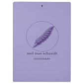 Blossom Blumen Mel Mae Schmidt Stationery Klemmbrett (Rückseite)