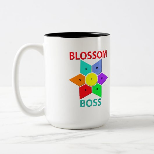 Blossom BossZwei-Tone-Tasse, 15 oz Zweifarbige Tasse (Links)