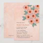 Blossom Bouquet Muttertag Einladungen (Vorne/Hinten)