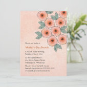 Blossom Bouquet Muttertag Einladungen (Stehend Vorderseite)
