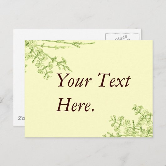 Blossom Branches Postkarte (Vorne/Hinten)