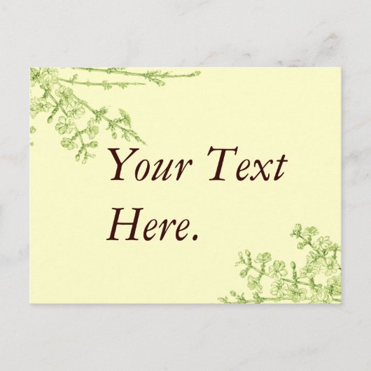 Blossom Branches Postkarte (Vorderseite)
