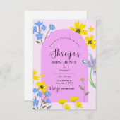 Blossom Bride Floral Bridal Dusche Einladung (Vorne/Hinten)