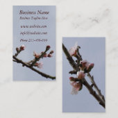 Blossom Buds Business Card Visitenkarte (Vorne/Hinten)