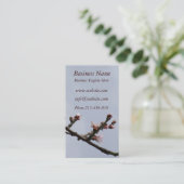 Blossom Buds Business Card Visitenkarte (Stehend Vorderseite)