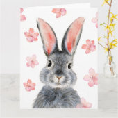 Blossom Bunny Card Karte (Gelbe Blume)