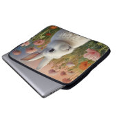 Blossom Bunny & Carrot Patch Electronics Bag Laptopschutzhülle (Vorne Knopf)