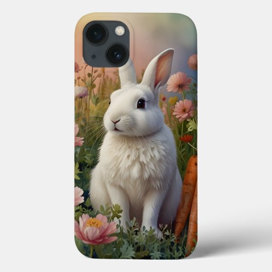 Blossom Bunny & Carrot Patch Handy-Fall Case-Mate iPhone Hülle (Rückseite)