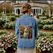 Blossom Bunny & Carrot Patch Jean-Jacke