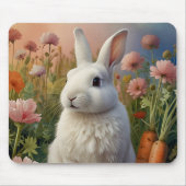 Blossom Bunny & Carrot Patch Mouse Pad Mousepad (Vorne)
