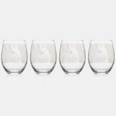 Blossom Bunny & Carrot Patch Trinkbehälter Set Weinglas Ohne Stiel (Hinten)