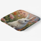 Blossom Bunny & Carrot Pflaster Papierplatte Pappteller (Gewinkelt)