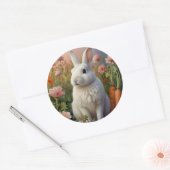 Blossom Bunny & Carrot Pflaster Runder Aufkleber (Umschlag)