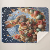 Blossom Bunny Easter  Sherpadecke (Vorderseite (Horizontal))