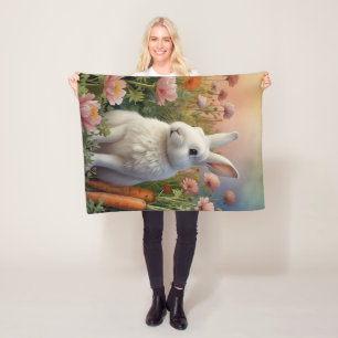 Blossom Bunny & Karottenfleck Fleecedecke