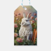 Blossom Bunny & Karottenfleck Geschenkanhänger (Vorderseite)