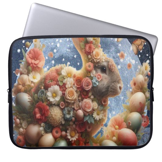 Blossom Bunny Ostern  Laptopschutzhülle (Vorderseite)