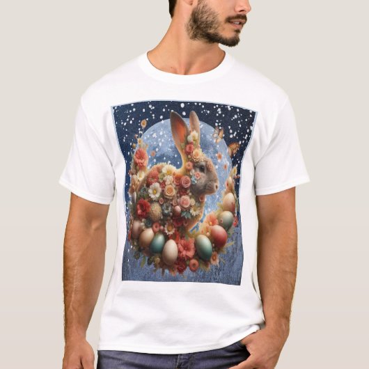 Blossom Bunny Ostern  T-Shirt (Vorderseite)