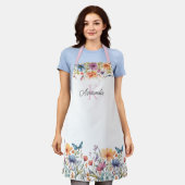 Blossom & Butterfly Personalisierte Schürze (Getragen)