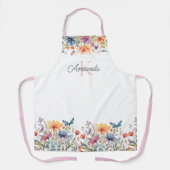 Blossom & Butterfly Personalisierte Schürze (Vorderseite)